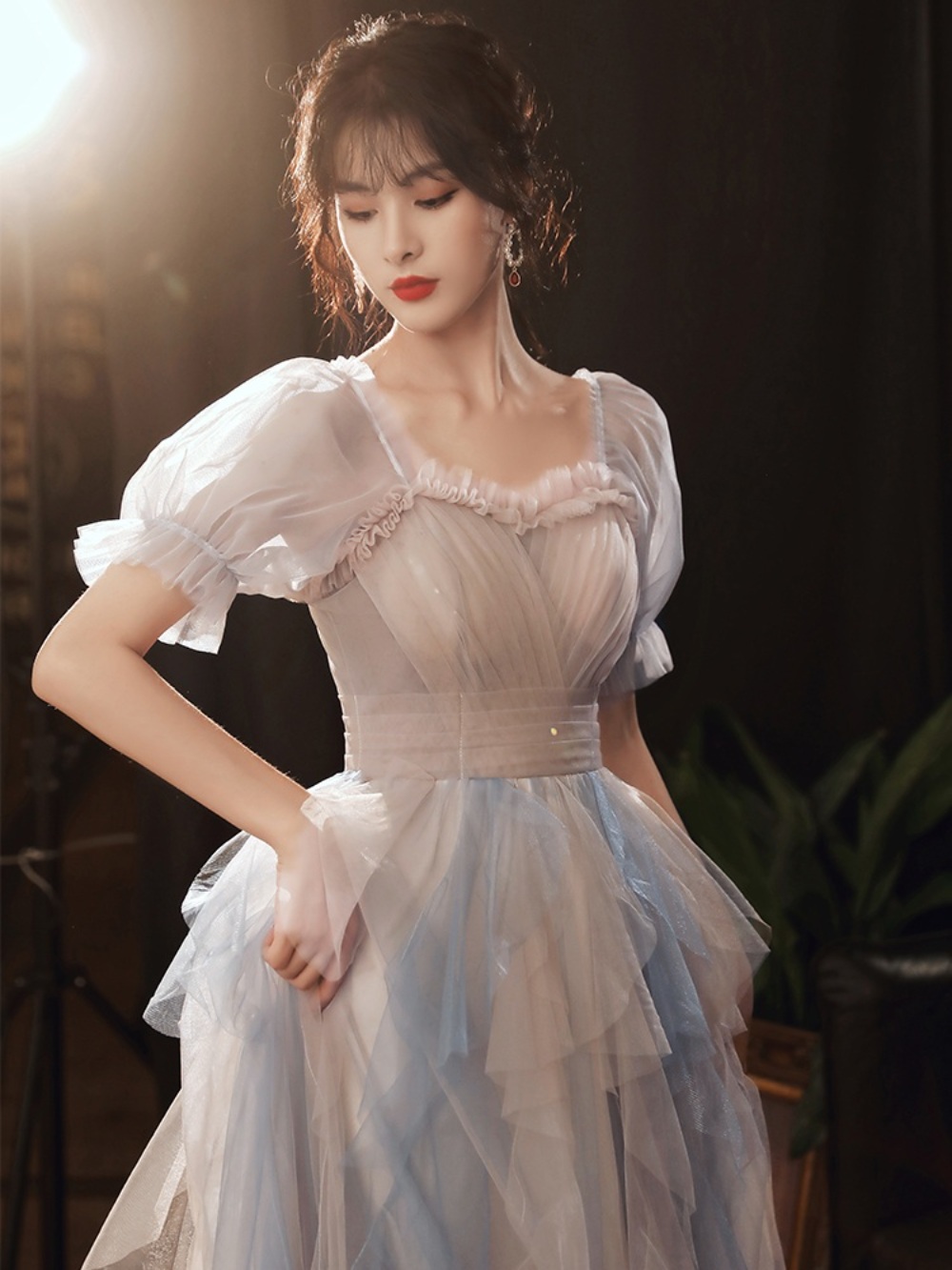 2023 가요대제전 윤아 드레스 옷 노란색 레이스 패션 이미지 3