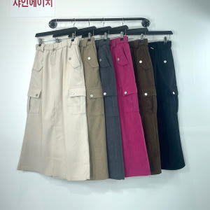 여자여자몰 코듀로이 포켓 a라인스커트 도톰 골덴 카고스커트 캐쥬얼 착용 후기 | 사이즈/핏 총정리 - 상품 이미지 1