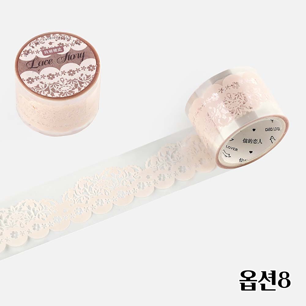 빈티지 럽티지 레이스마스킹테이프 옵션1 - 상세 이미지 3