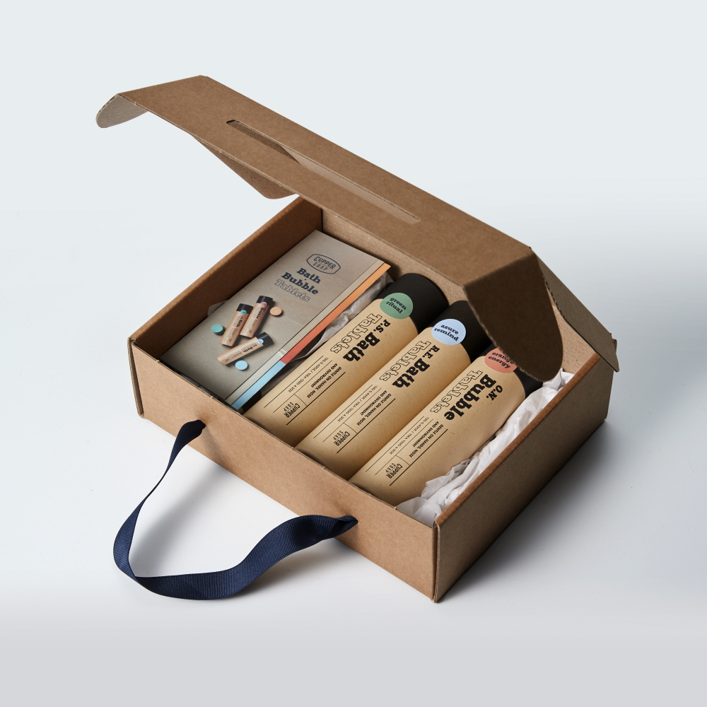 커퍼솝 타블렛 입욕제 3종 선물세트(탄산 배쓰밤 2종+거품 버블바 1종, 선물박스 무료)