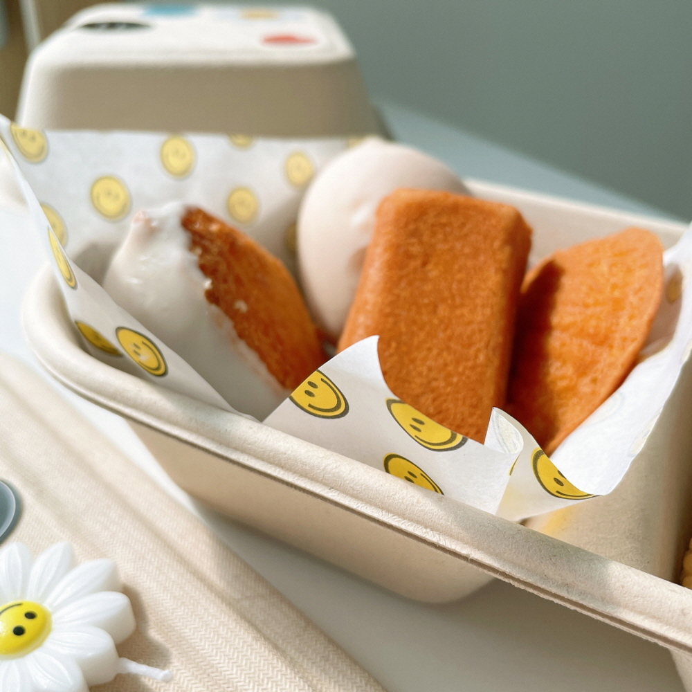 도시락케이크 유산지 샌드위치 베이킹 김밥 포장 코팅 노루지 식품지 데이지 스마일 이미지 8