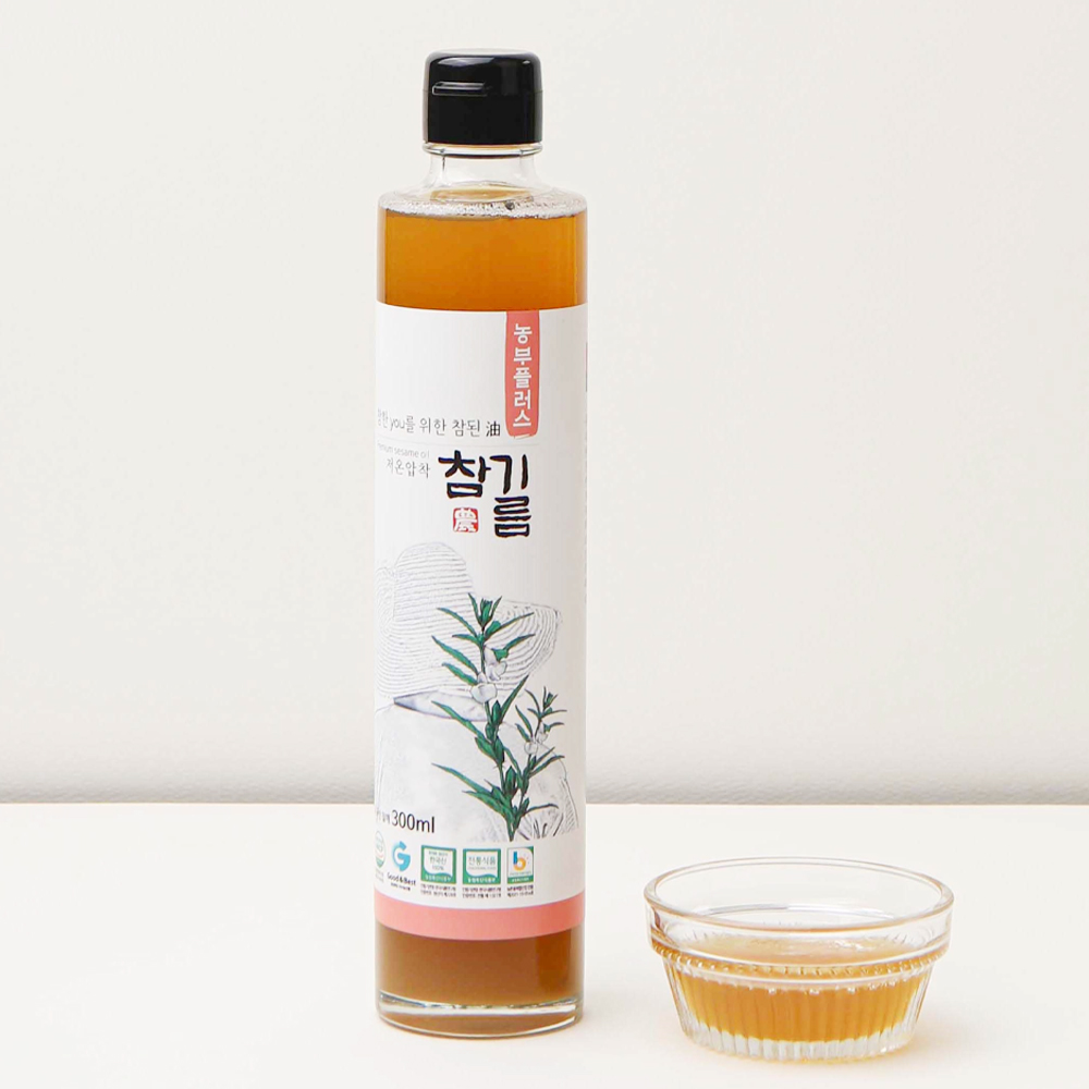농부플러스 국산 저온압착 참기름 300ml - 상세 이미지 4