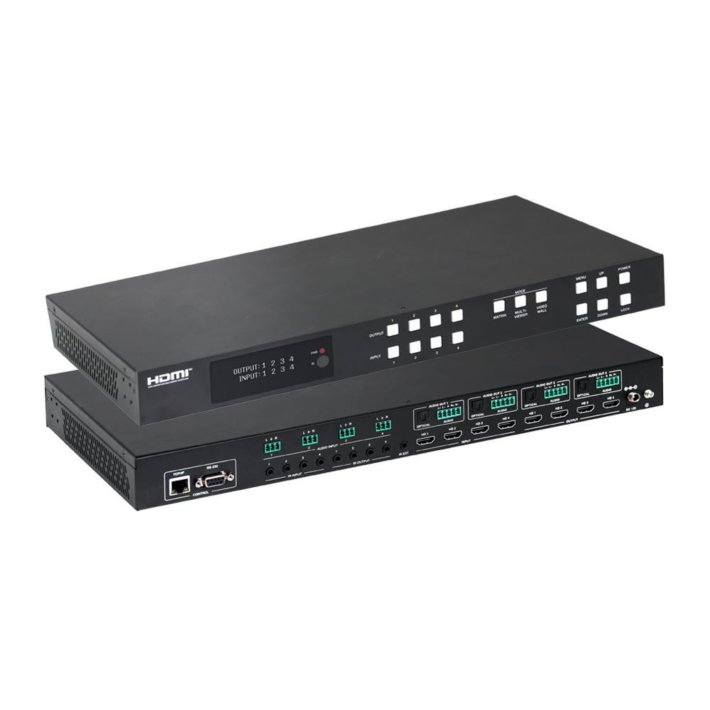 매헤스 4x4 HDMI2.0 심리스 비디오월 멀티비전 매트릭스 제품 이미지