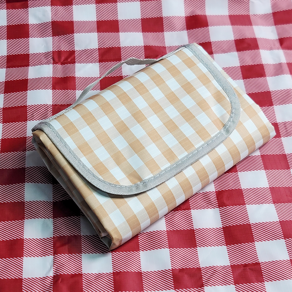 밀리어스 피크닉매트 방수돗자리 감성 휴대용 100x145, 베이지