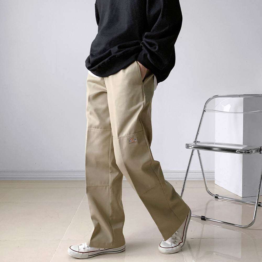 디키즈 더블니 워크 팬츠 루즈핏 면바지 85283 이미지 3