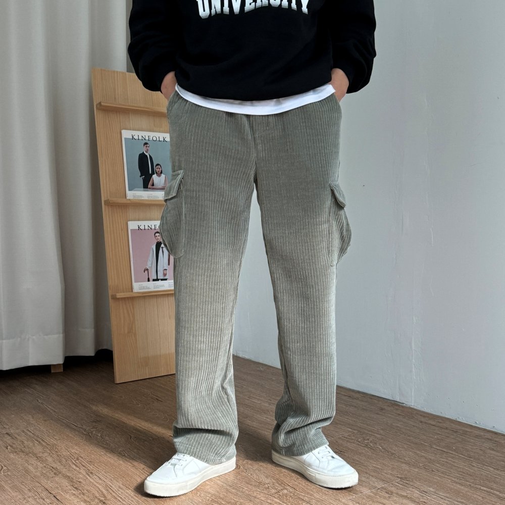 건빵바지 남자코듀로이팬츠 남자카고바지 이미지 4
