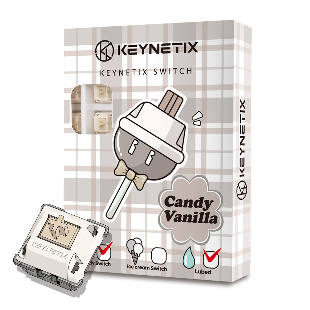 Bsun 비선 키네틱스 캔디 바닐라 리니어 기계식 키보드 스위치 5핀 (35개 패키지)