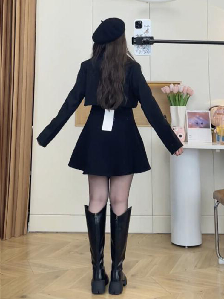 투피스셋업 트위드투피스 빅사이즈 하객투피스 뱃살커버 통통녀코디 자체제작 유사품주의 이미지 8
