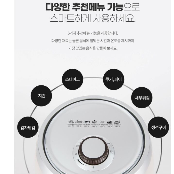 바스켓형 미니 에어 프라이어 후라이 업소용 소형 에어 프라이어 3.5L