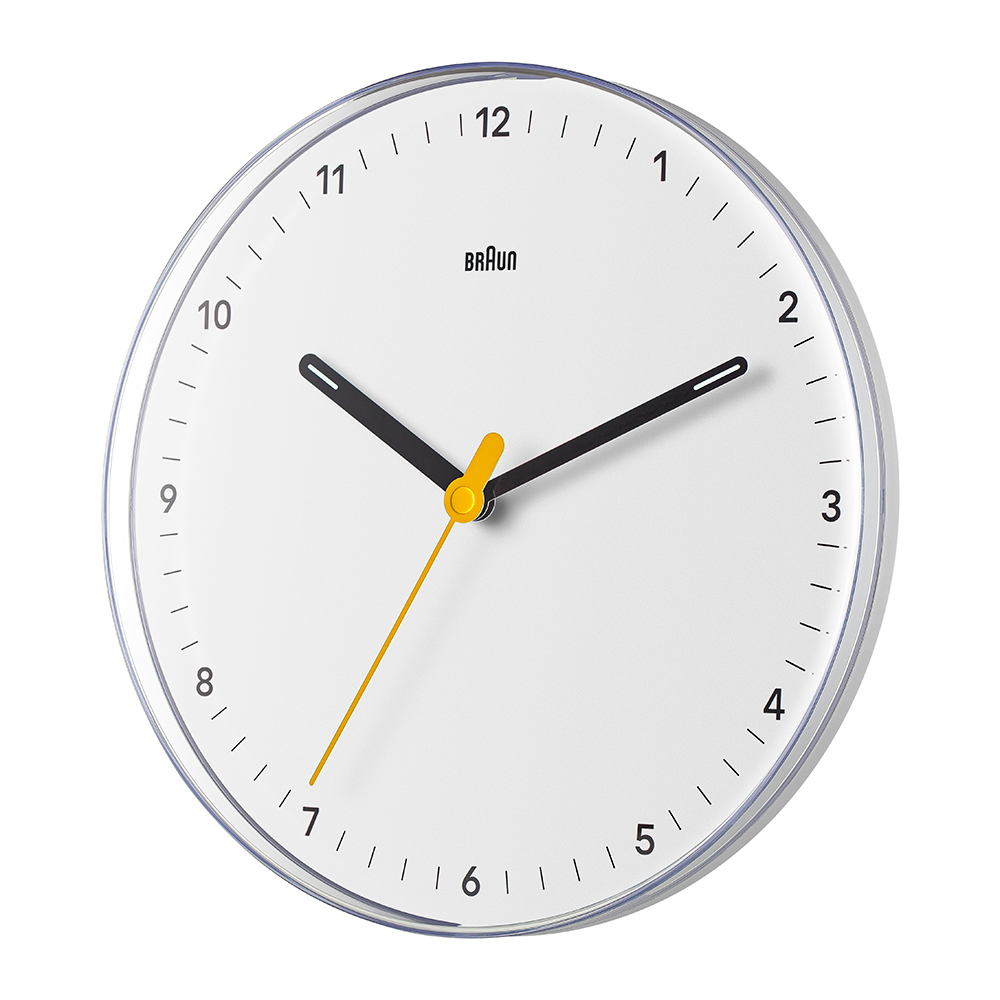 브라운 BC26W 무소음 벽시계 지름 23cm