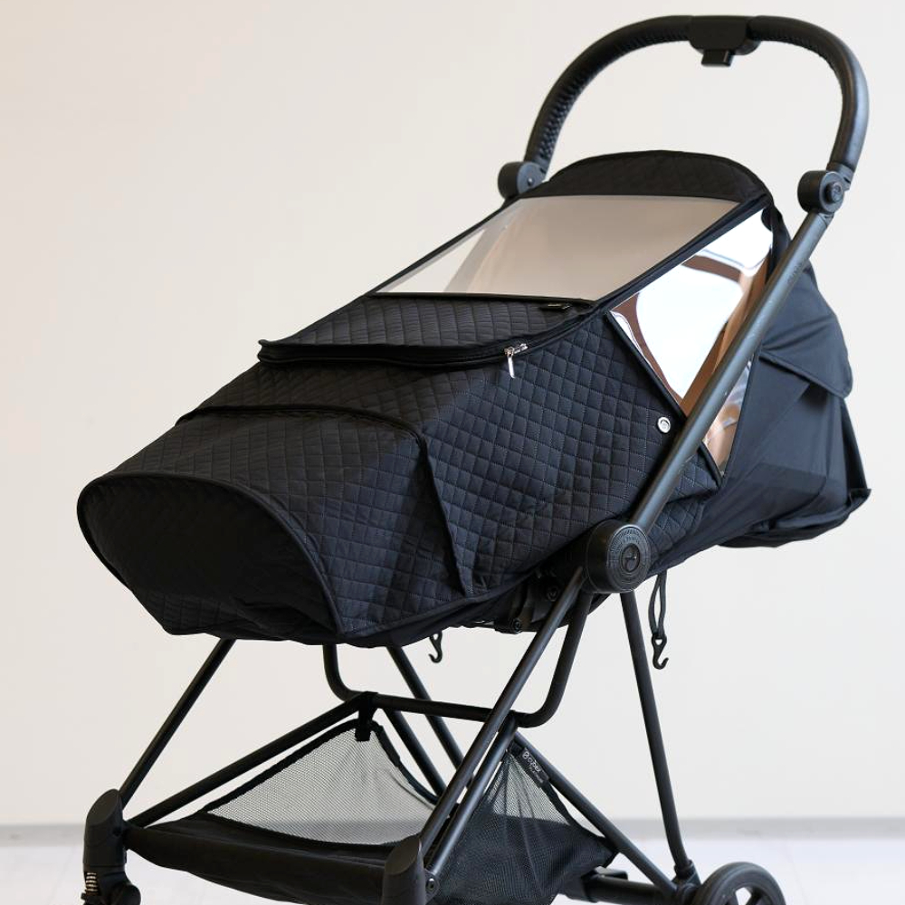 오맘 디럭스 절충형 유모차 방풍방한커버 모기장 줄즈지오3 데이 허브플러스 미마자리 에그2