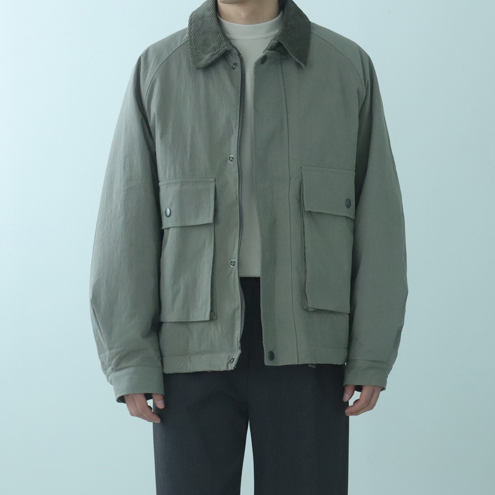 남자야상 남성 골덴 누빔 겨울 야상 점퍼 이미지 2