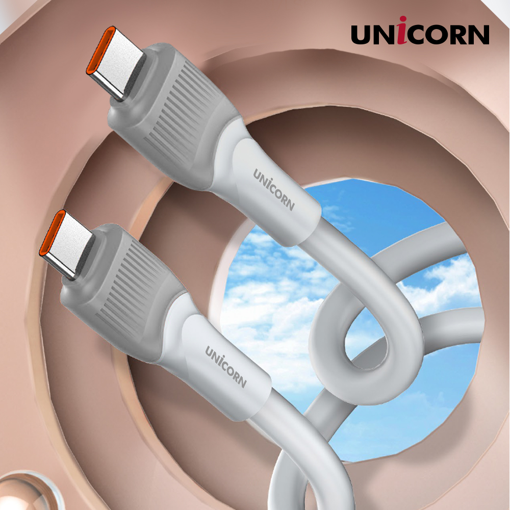 유니콘 USB C to C타입 100W초고속 충전 데이터 케이블 PLC-1M100W - 메인 이미지