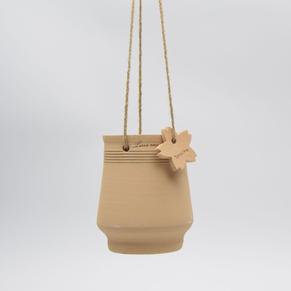 테라원 내열토 수제 토분 토투스 행잉 12x16cm - 상세 이미지 4