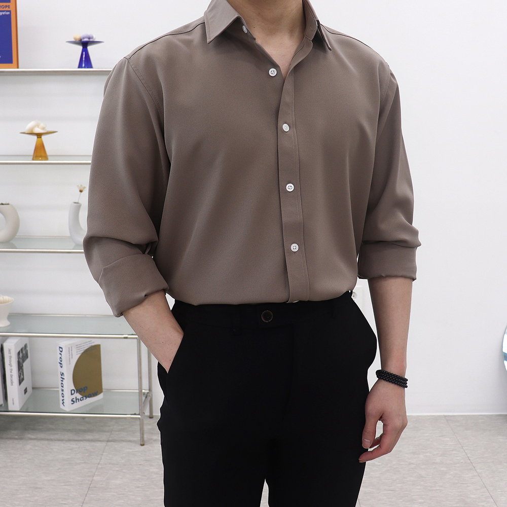 남자블랙셔츠 남성흰셔츠 흰색와이셔츠 이미지 3