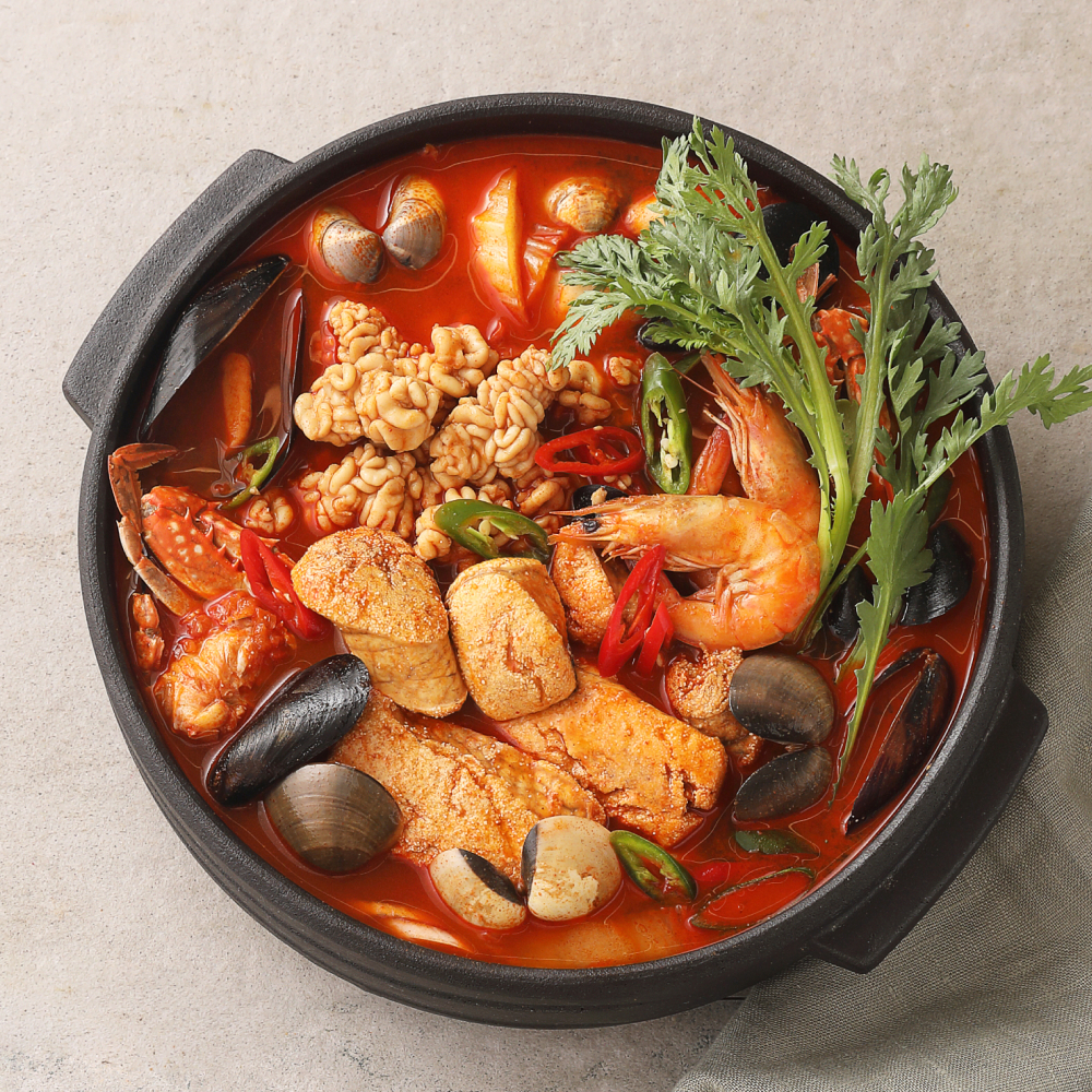 푸딩팩토리 알짬뽕탕 700g 면제외 해물알탕 전골 국물요리 소주안주 (면세) - 상품 이미지