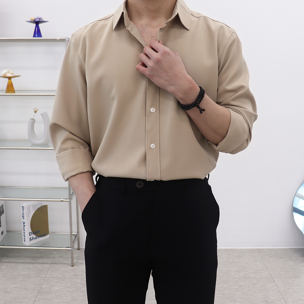 남자블랙셔츠 남성흰셔츠 흰색와이셔츠 - 상세 이미지 5
