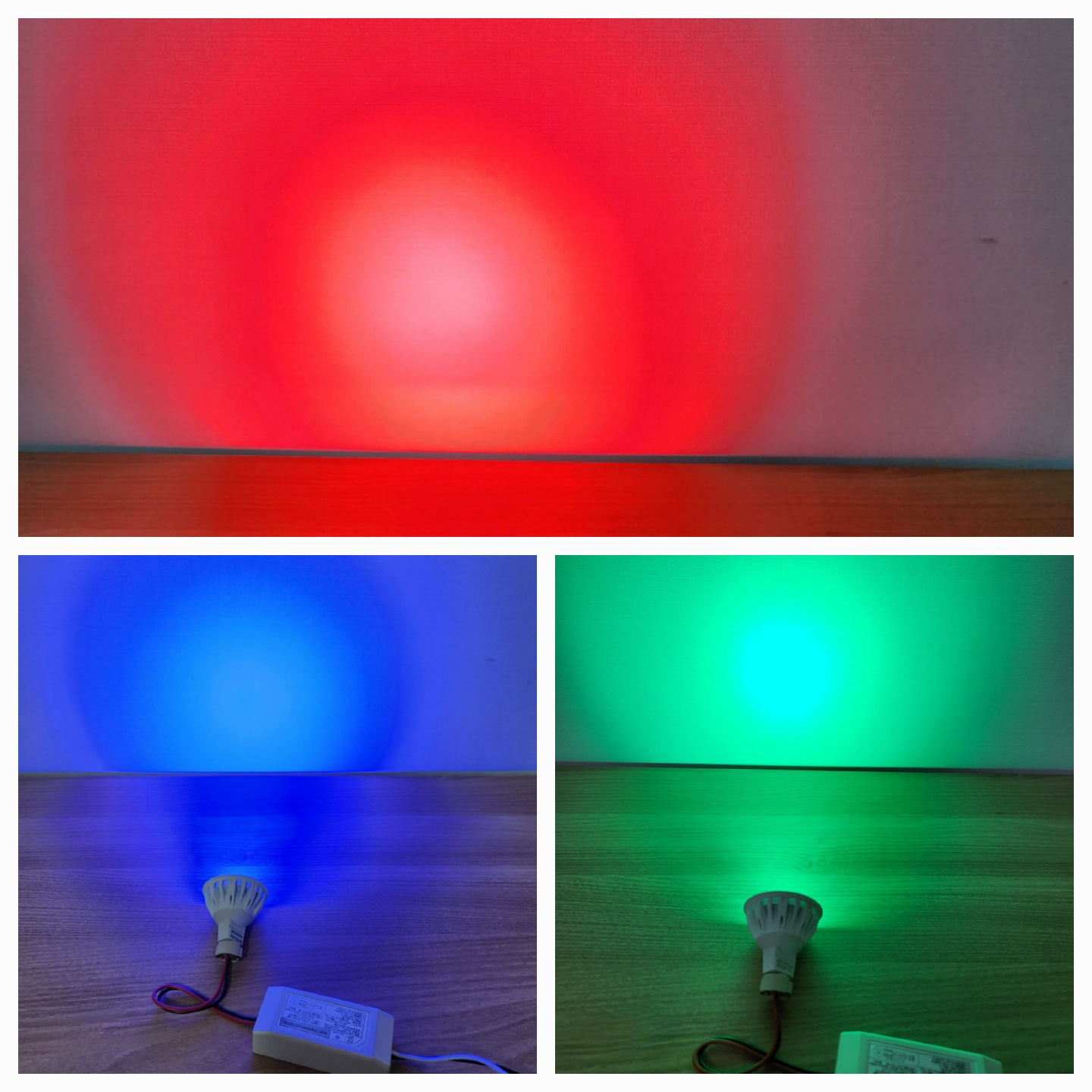 LED MR16 4W 할로겐램프 적색,청색,녹색 칼라 핀램프 조명 - 상품 이미지