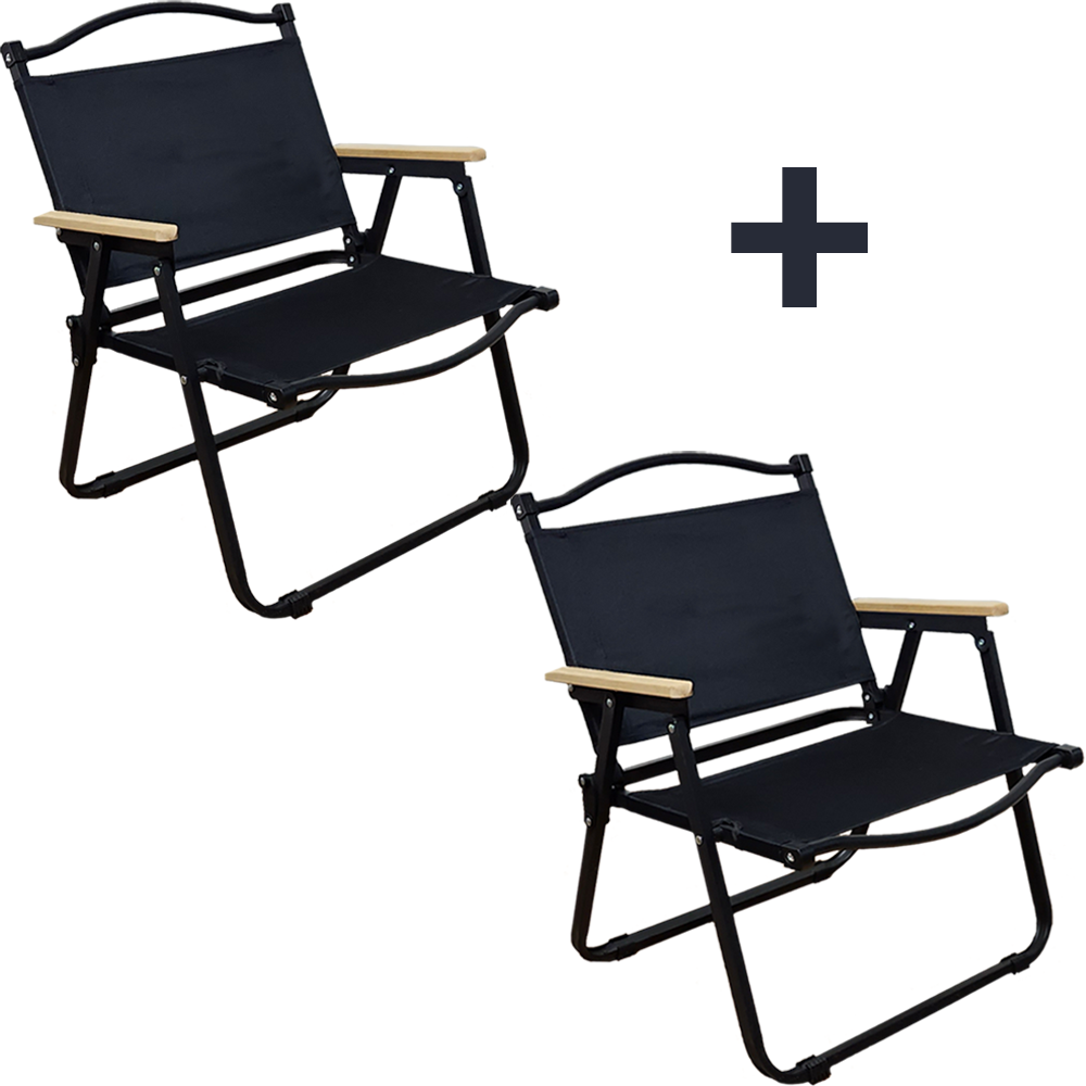 베어버스 접이식 캠핑의자1+1  피크닉 경량체어 폴딩 로우체어 2개세트