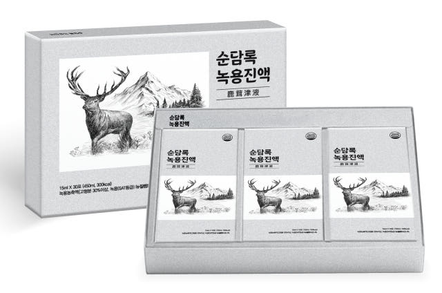 순담록 녹용 진액 30포 직장인 노인 청소년 아이 어린이 녹용 즙