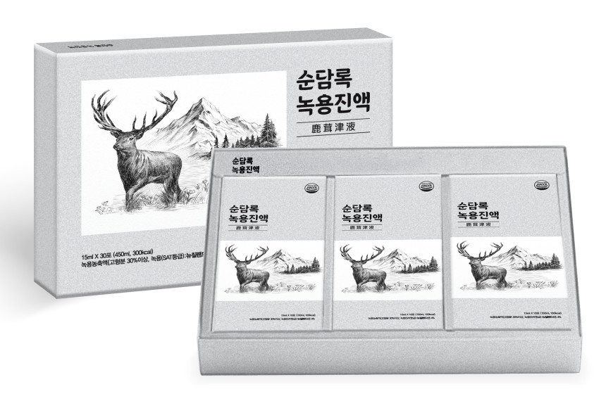 순담록 녹용 진액 30포 직장인 노인 청소년 아이 어린이 녹용 즙 사진 2