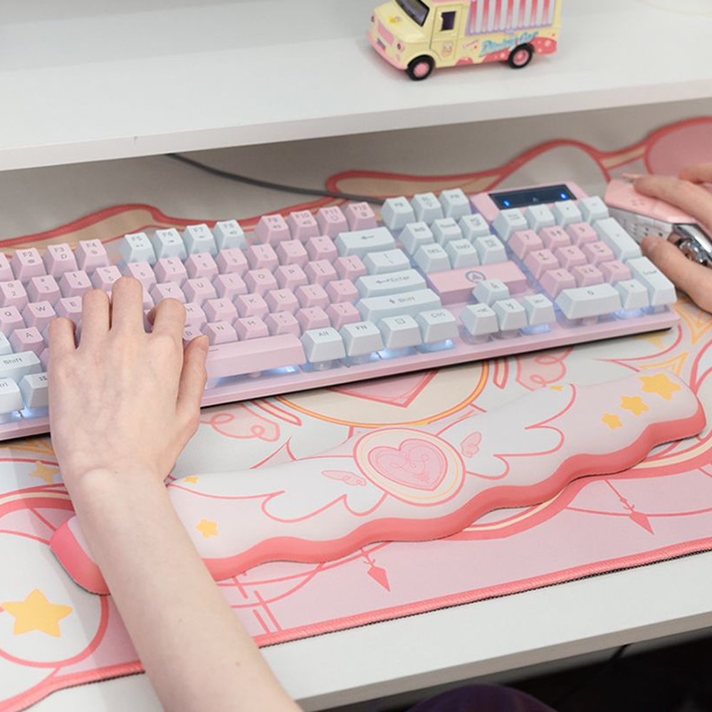 키보드 손목받침대 긱쉐어 스타윙 팜레스트 보호대 쿠션 메모리폼