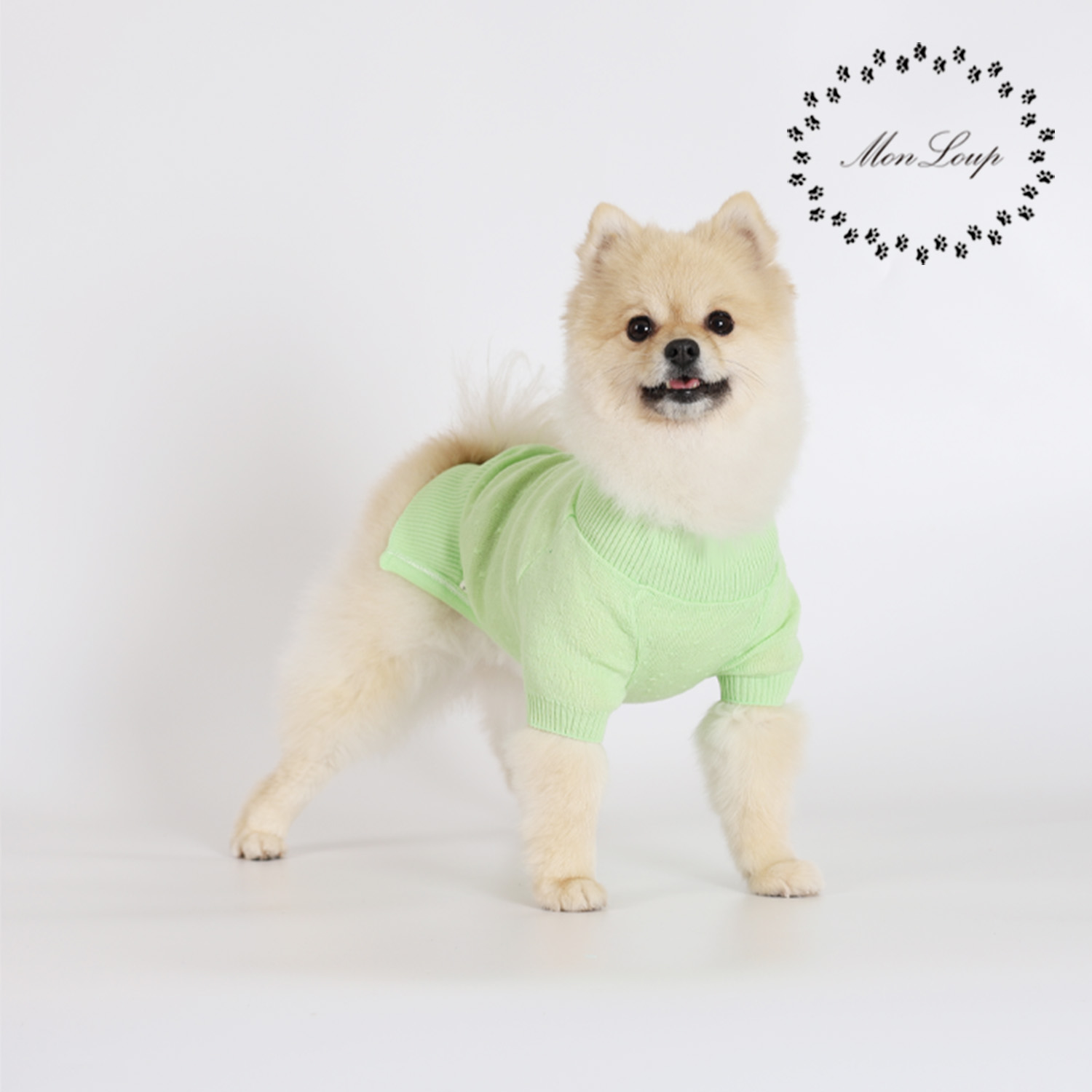 강아지옷 몽루 울블랜드 니트 폴카(POLKA)