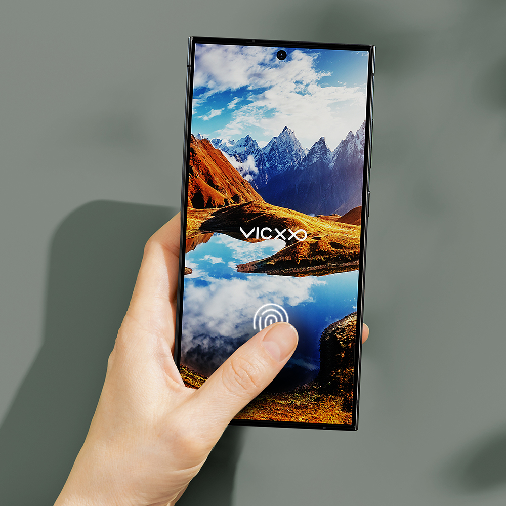 빅쏘 2.5CX 지문인식 강화유리 액정보호필름 갤럭시S24 울트라, 2매입