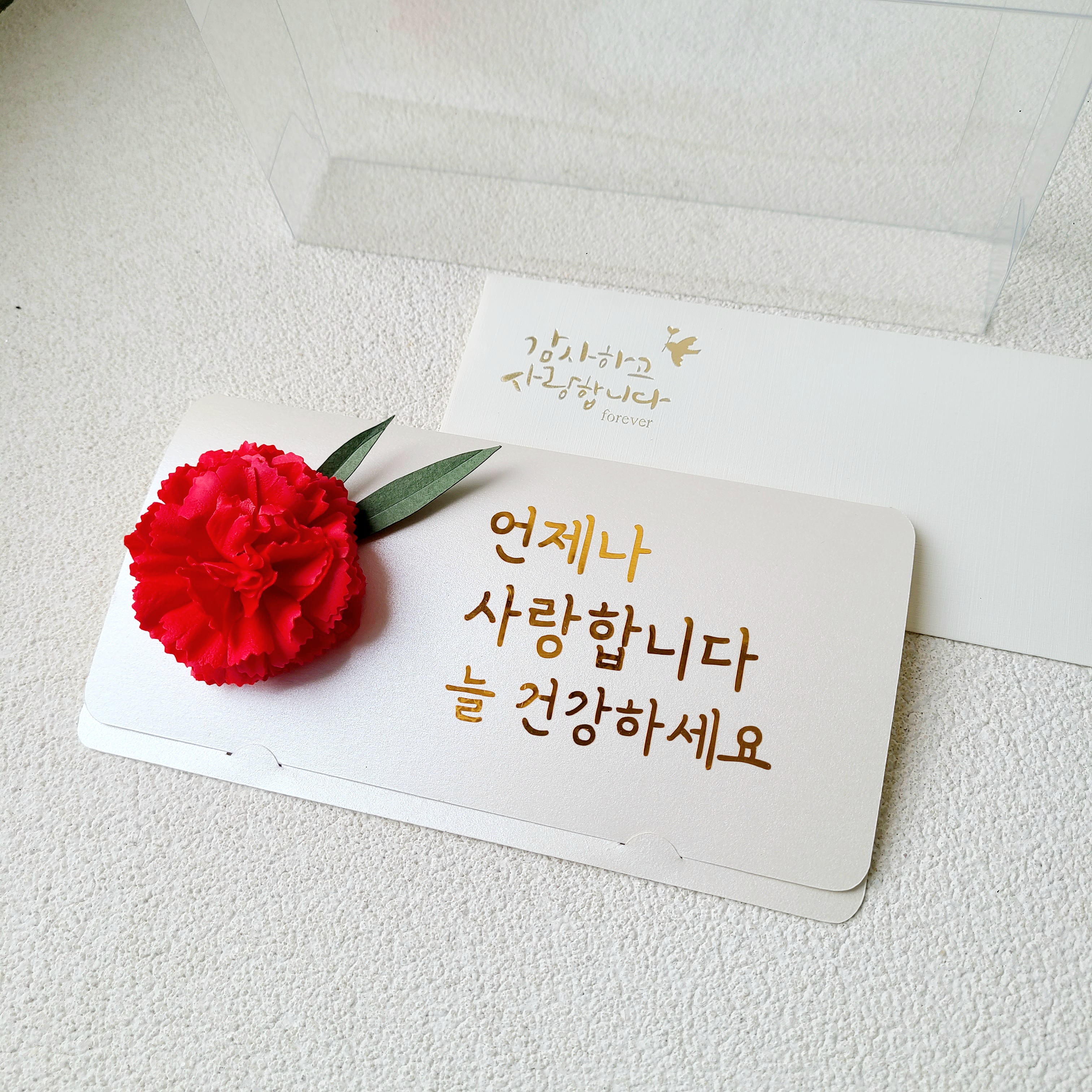 용돈봉투 카네이션 어버이날 선물 부모님 용돈 이벤트 레터링 박스 10자 자유문구
