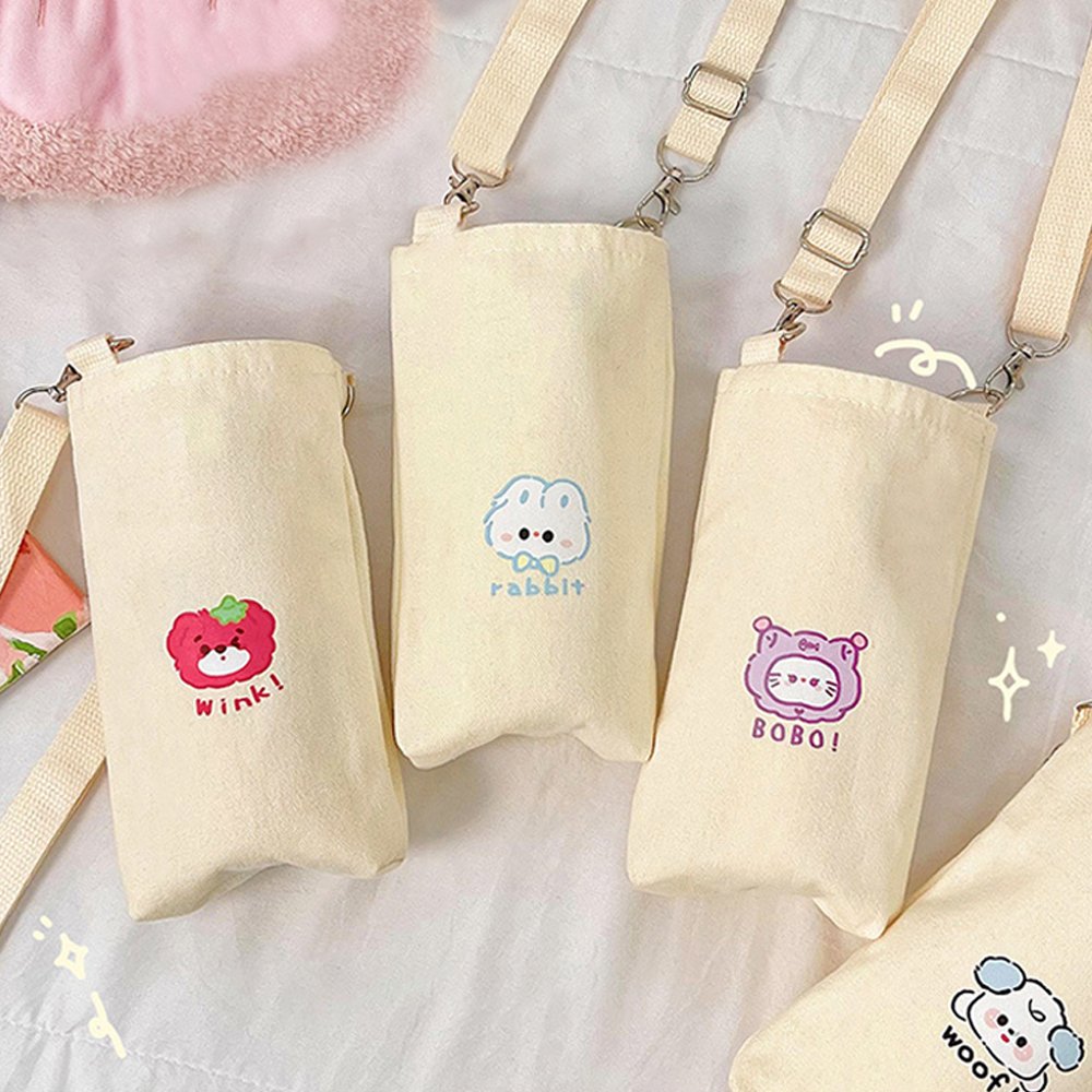 컬러 물병가방 물병파우치 텀블러주머니 스트랩 500ml - 상품 이미지
