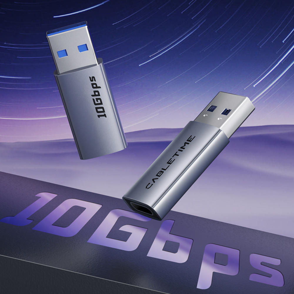 케이블타임 10Gbps USB3.2 A to C타입 젠더 AW3410 칩셋, CP80G - 상세 이미지 4