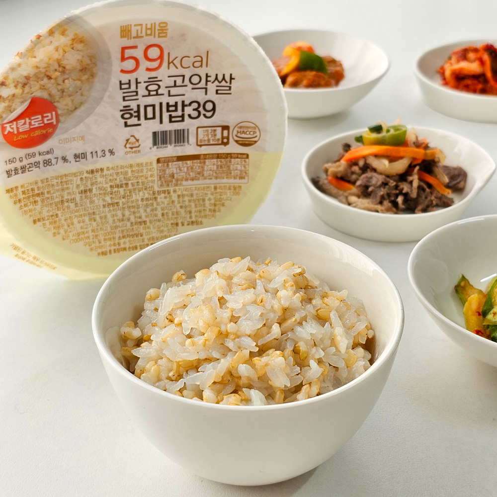 저칼로리 현미밥 발효 곤약 150g 30개 59kcal 작은공기 작은밥 잡곡 영양 찹쌀 - 상세 이미지 3