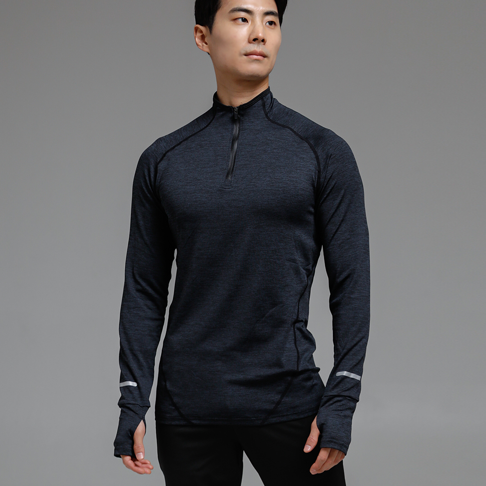 하프집업 트레이닝 상의 드릴 트랙탑 운동복 이미지 3