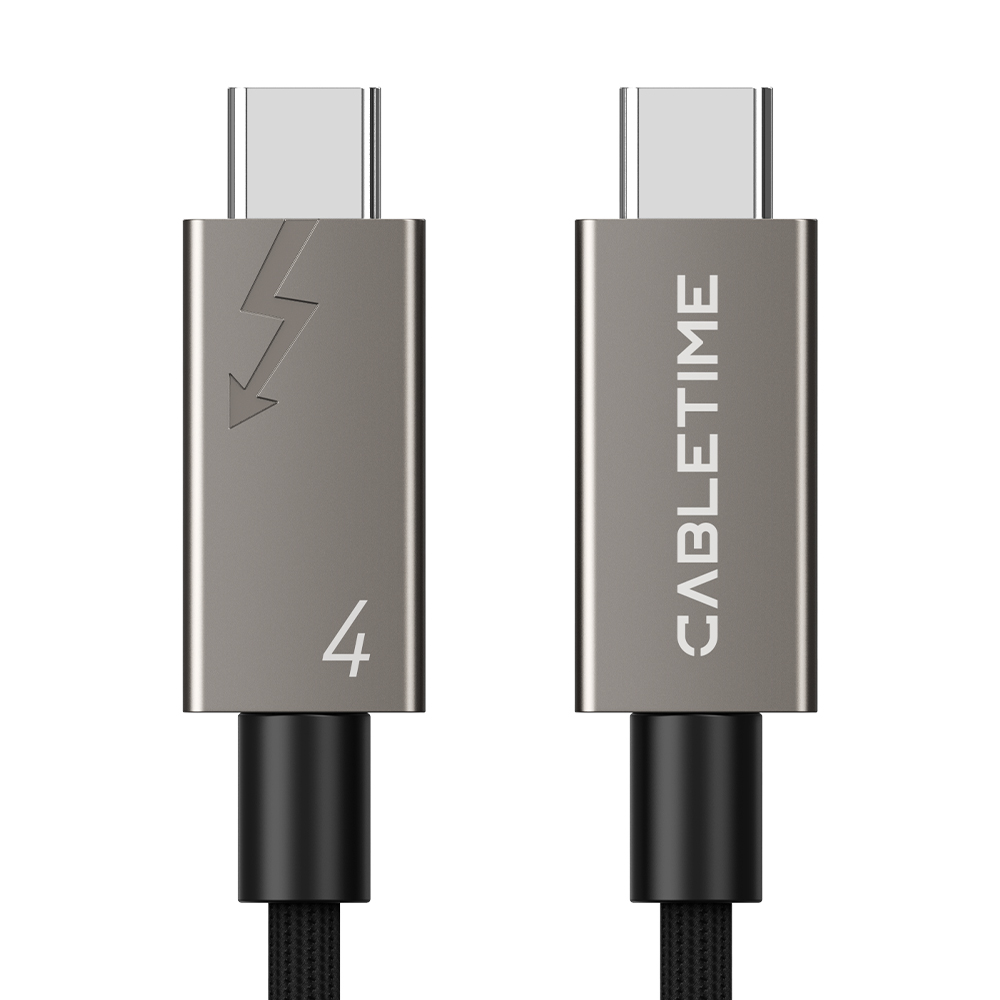 케이블타임 USB4 8K 60Hz PD3.1 240W C타입 고속 케이블 1m, 1개 - 상세 이미지 2