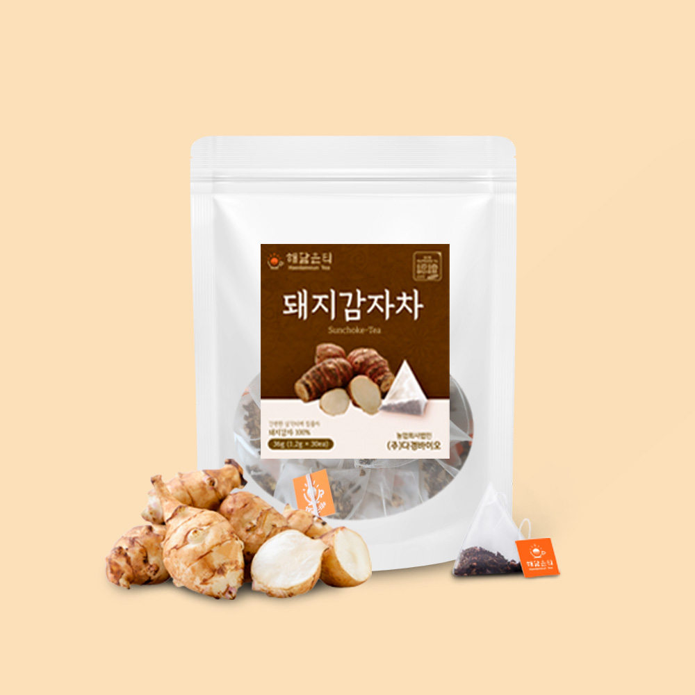 해담은티 국산 볶은 돼지감자차 생분해티백 1.2g x 30개입 - 상품 이미지