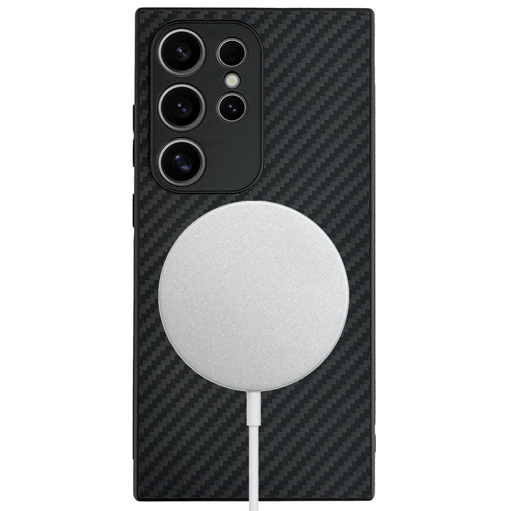 그리핑 아머엑스 맥세이프 슬림 범퍼 카본 케이스 블랙, 갤럭시S24 울트라 - 상세 이미지 2