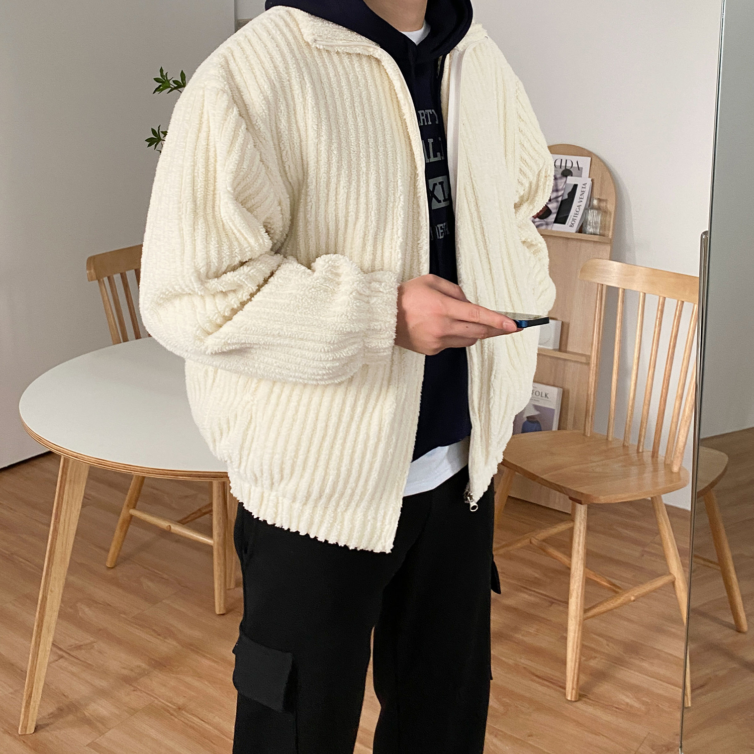 퍼후리스 후리스집업 퍼플리스 양털후리스 이미지 3