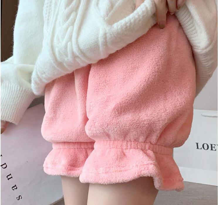 겨울 속바지 수면 호박 바지 겨울용 뽀글이 속바지 이미지 2