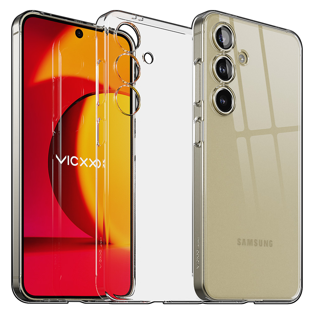 빅쏘 초슬림 변색없는 클리어 케이스 투명, 갤럭시S24 플러스