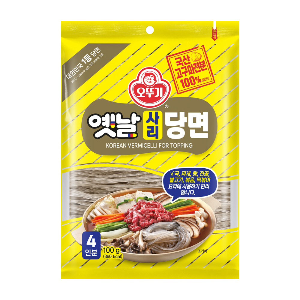 오뚜기 옛날사리당면 100g 국산 고구마전분 100% - 상품 이미지