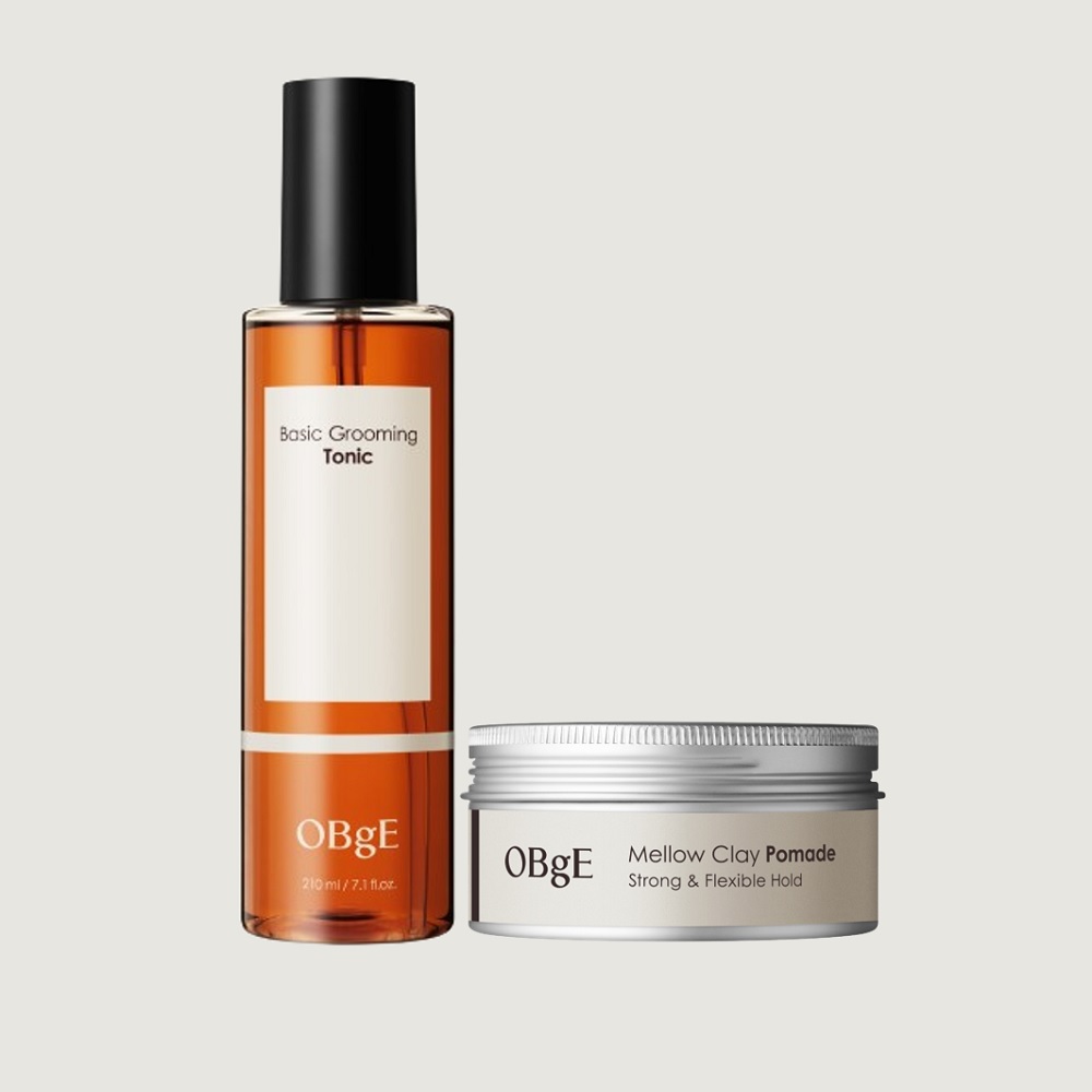 오브제 볼륨 베이직 그루밍 토닉+멜로우 클레이 포마드 세트