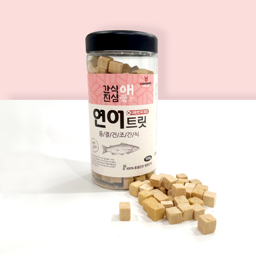 간식애진심 국내생산 동결건조 애견간식 고양이 면역력 향상 통명태 슬라이스 80g 이미지 8
