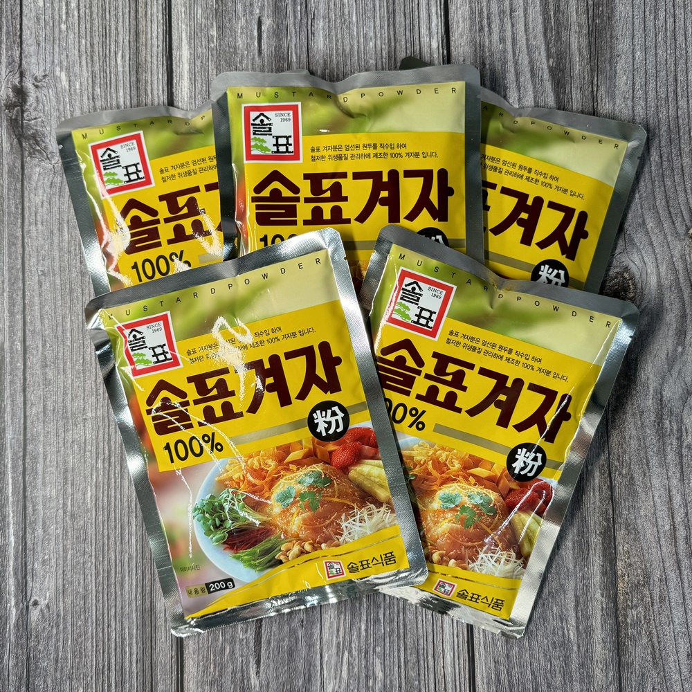 솔표 겨자가루 겨자분 겨자소스 업소용 200g, 5개 - 상세 이미지 4