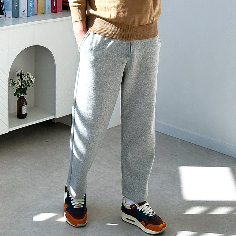 남자 기모 9부 트레이닝 바지 겨울 츄리닝 빅사이즈