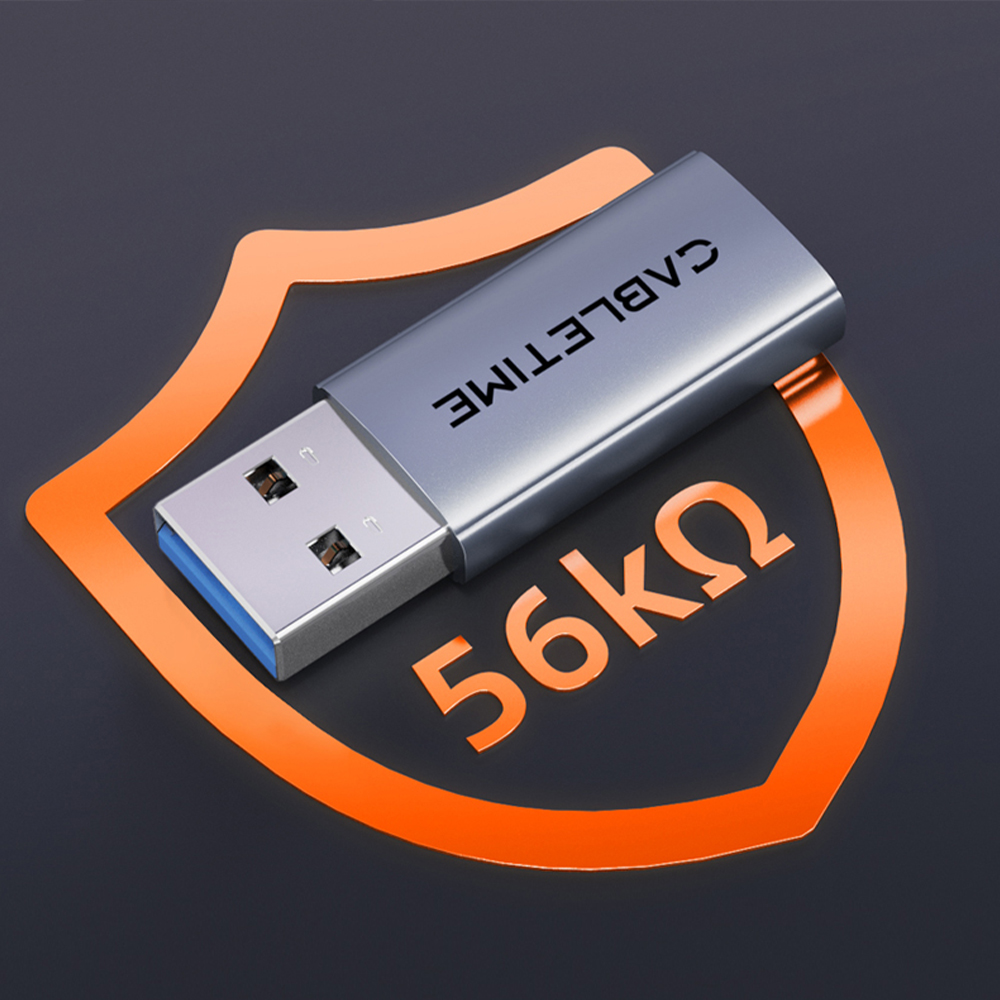 케이블타임 10Gbps USB3.2 A to C타입 젠더 AW3410 칩셋, CP80G - 상세 이미지 3