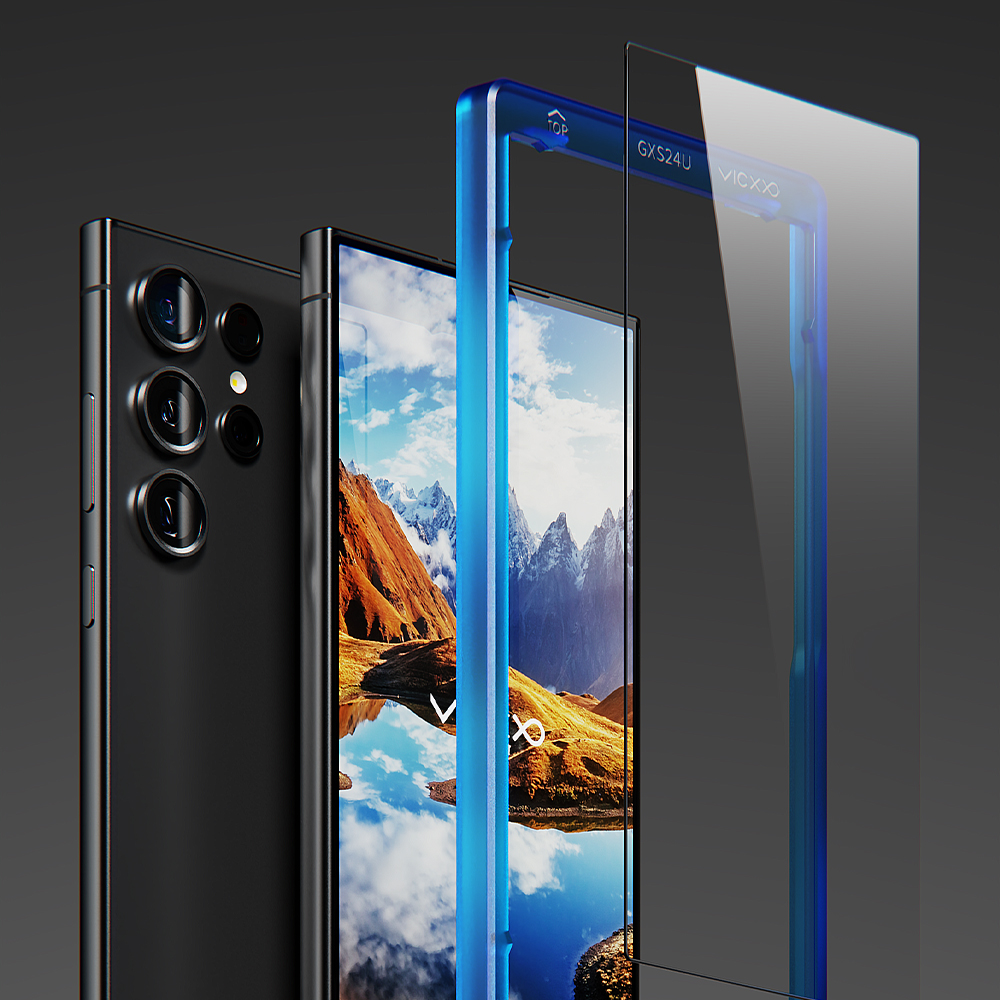 빅쏘 2.5CX 지문인식 강화유리 액정보호필름 갤럭시S24 울트라, 2매입