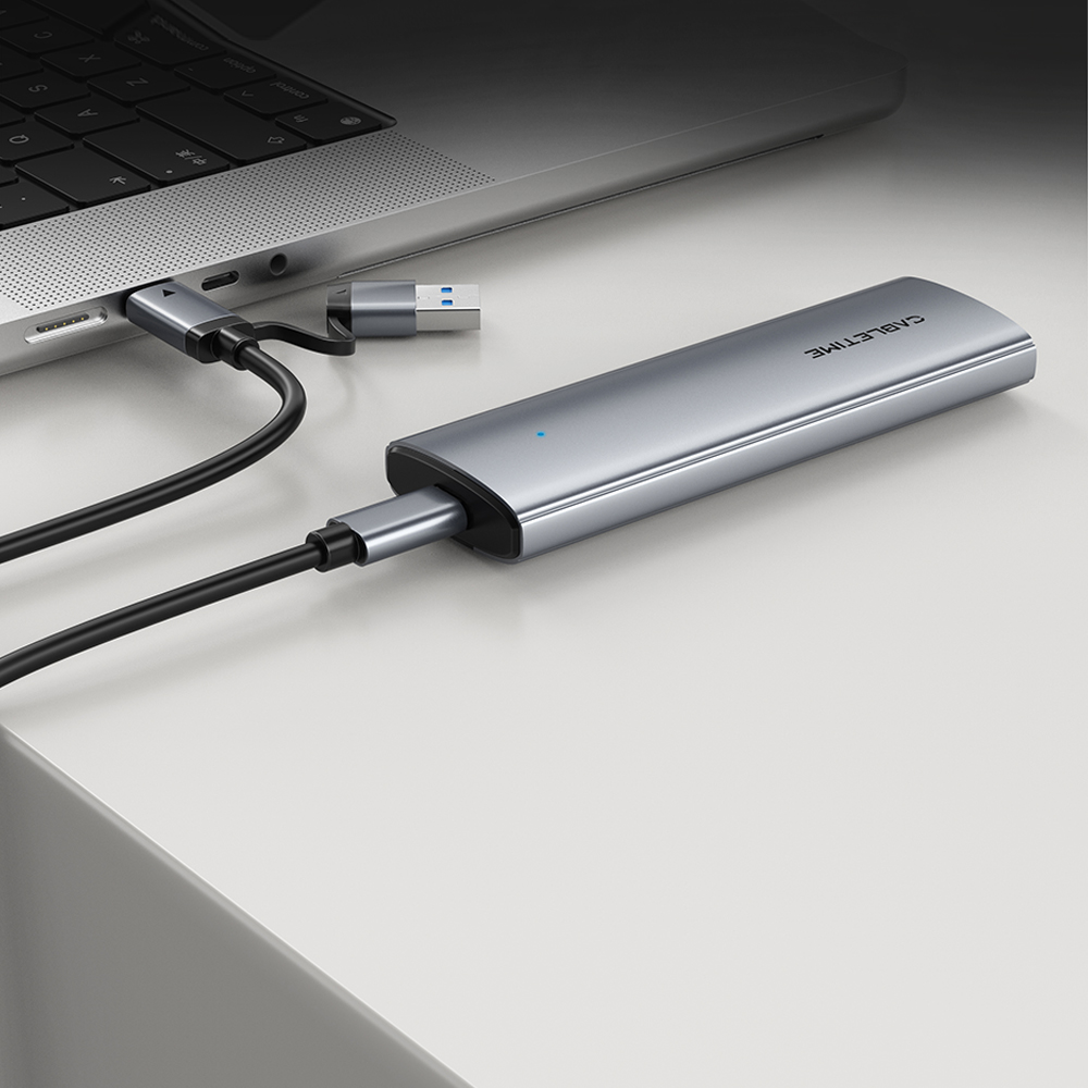 케이블타임 USB3.2 Gen2 10Gbps M.2 NVMe SSD 외장케이스 CB32G - 상세 이미지 3