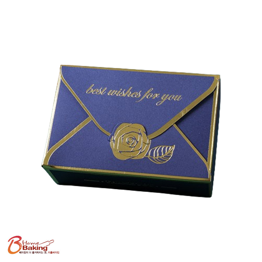 편지모양선물상자 핑크 네이비 레드 오렌지 택1 초콜릿박스6구 초콜렛상자 포장상자 답례품 - 상세 이미지 3