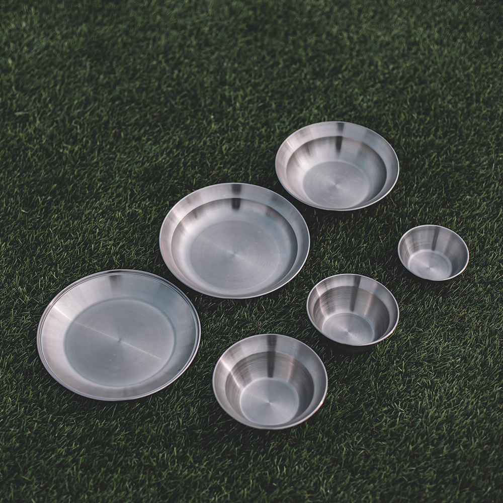 키녹스 캠핑 그릇 2인 스텐 식기 세트 8P STS304