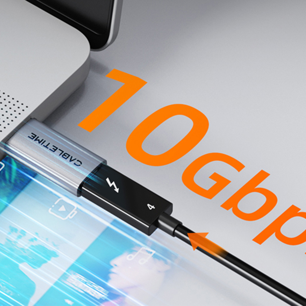 케이블타임 10Gbps USB3.2 A to C타입 젠더 AW3410 칩셋, CP80G - 상세 이미지 2